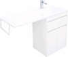 Aquanet 239210 Тумба c раковиной Токио 120 R напольная 1 ящик 2 фасада цвет белый глянец (239210)