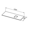 Allen Brau 1.21014.G-S 1.21014.G-S INFINITY Столешница 120 R, grey structure (274535)