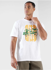 Футболка Alpha Industries Alpha Camo Tee White (Белая)