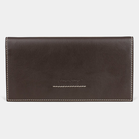 Кошелек Eclair из кожи теленка, темно-коричневого цвета