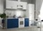 Модульный кухонный гарнитур «Гранд» 2100мм (Синий/Белый)
