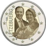 EU245 2020 Люксембург Рождение принца Чарльза Люксембургского ФОТОЧЕКАН 2 евро UNC