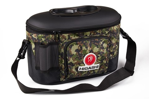 Кан рыболовный Higashi Live bait box 7,5 л Green Digital Camo