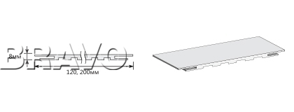 Погонаж - Добор (1) Феро Дорс ТЕЛЕСКОП цвет капучино, экошпон (120х8х2070)