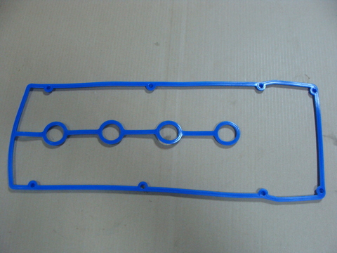 Прокладка крышки клапанов дв.ЗМЗ 40904 (Евро-3) 8 отв. силикон С КОЛОДЦАМИ