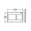 Viega 773250 Prevista Панель смыва для унитазов Visign for style 21, пластик альп белый, модель 8611.1