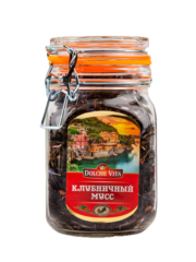 ЧАЙ "КЛУБНИЧНЫЙ МУСС" 125 г в стеклянной банке