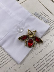 Накладка на пуговицу золотистая бронза 