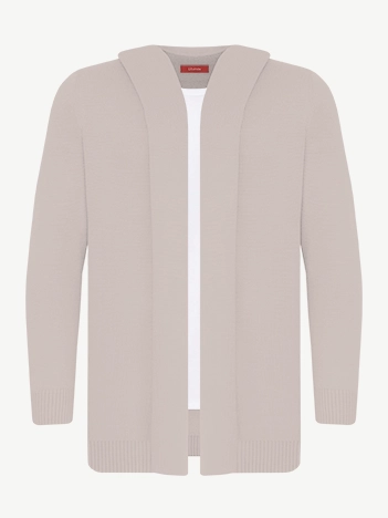 Кардиган с капюшоном из шелка