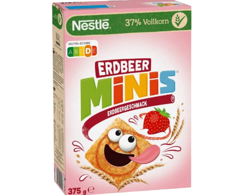 Готовый завтрак Нестле Cini Minis Клубника 375гр