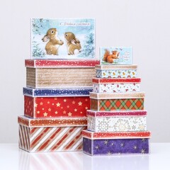 Коробка одиночная, Прямоугольник, «Сказочного Нового года», 30*19*11.5 см, 1 шт.