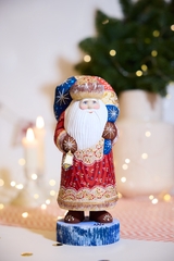 Деревянный Дед Мороз с мешком подарков, 24 см, Россия