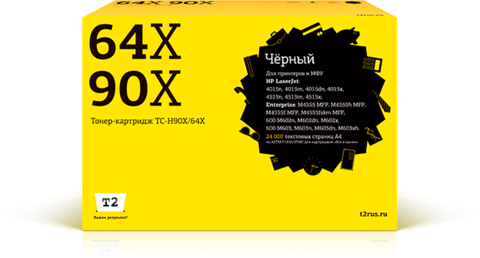 Картридж T2 TC-H90X/64X для HP LaserJet Enterprise P4015, P4515, 600, M602, M603, M4555 (24000 стр.) с чипом