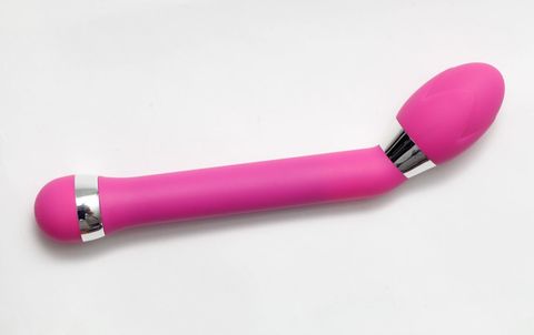 Розовый изогнутый вибратор для стимуляции точки G - 19 см. - 4sexdreaM 47508