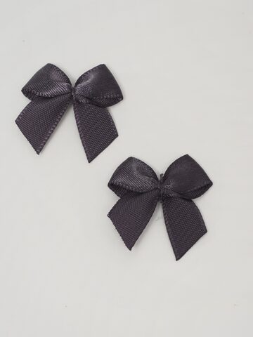 Бантик пришивной декоративный графит 2,5 см