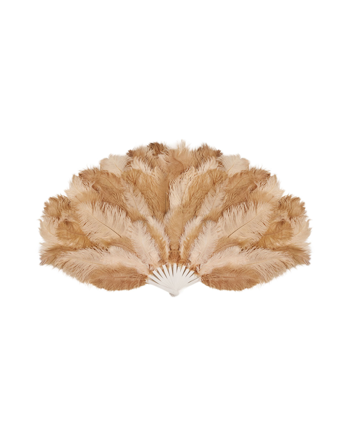 Веер из страусиных перьев