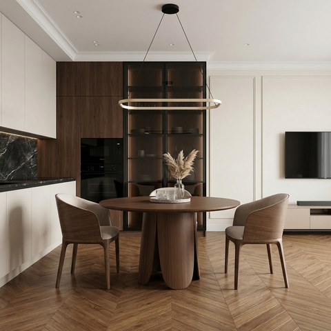 Дизайнерский обеденный стол BLOSSOM chocolate