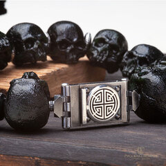 Браслет мужской с черепами "В кругу друзей".
