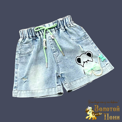 Шорты джинсовые д (8-13) 260331-LT2551