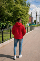 Ветровка мужская "HN-18" красный