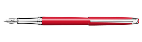 Ручка перьевая Caran d'Ache Leman Slim Scarlet Red Lacquer SP F (4791.760)