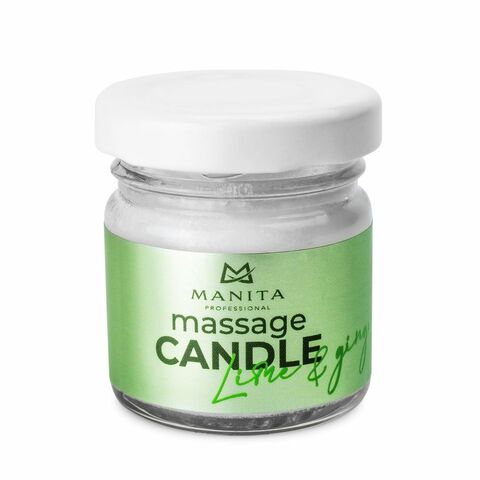 Свеча MANITA PROFESSIONAL Массажная LIME & GINGER (лайм и имбирь)30 мл