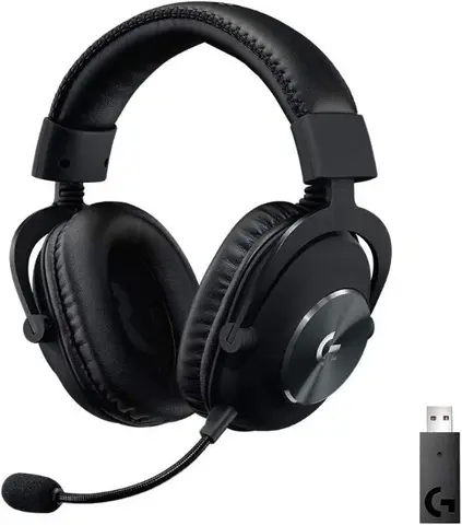 Гарнитура игровая беспроводная Logitech G Pro X Wireless черный (981-000908)