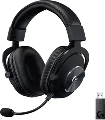 Гарнитура игровая беспроводная Logitech G Pro X Wireless черный (981-000908)