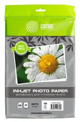 Фотобумага Cactus CS-MA414020ED A4/140г/м2/20л./белый матовое для струйной печати
