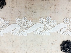 Кружево плетеное, ш. 6 см, молочный