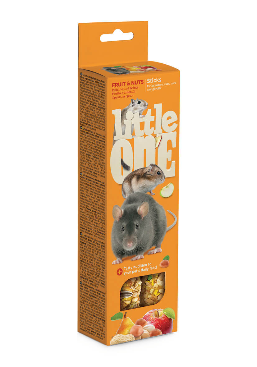 Лакомства Палочки Little One для хомяков, крыс, мышей, песчанок с фруктами и орехами (2х55 гр) Sticks_fruit_nuts.jpg
