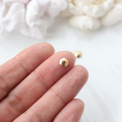 Шапочка для бусин 6 мм, позолота, 10 шт, Р112