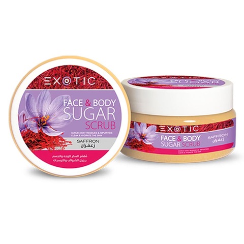 Exotic EX-09 Скраб сахарный для лица и тела  (E Saffron)  300 ml