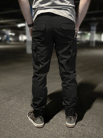 Хлопковые штаны с карманом под нож 