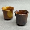 Чашка коричневая высокая, глина, 40мл