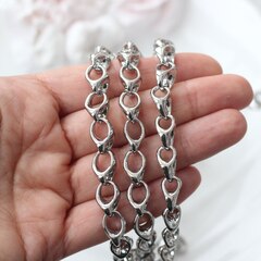 Цепочка 14*9 мм, родий, 50 см, А272