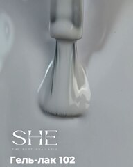 She Гель-лак 102 супер белый, 10мл