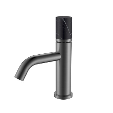 Boheme 121-GM-MR-B Смеситель STICK для умыв.низ.GUN METAL MRAMOR BLACK_Комплект