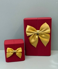 Подарочная прямоугольная коробка шкатулка для кольца/набора украшений с подсветкой