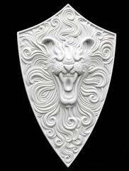 Силиконовый молд № 446 Щит Лев -2