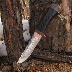 Нож туристический НС-16 сталь 40Х10С2М наборная кожа (Златоуст)