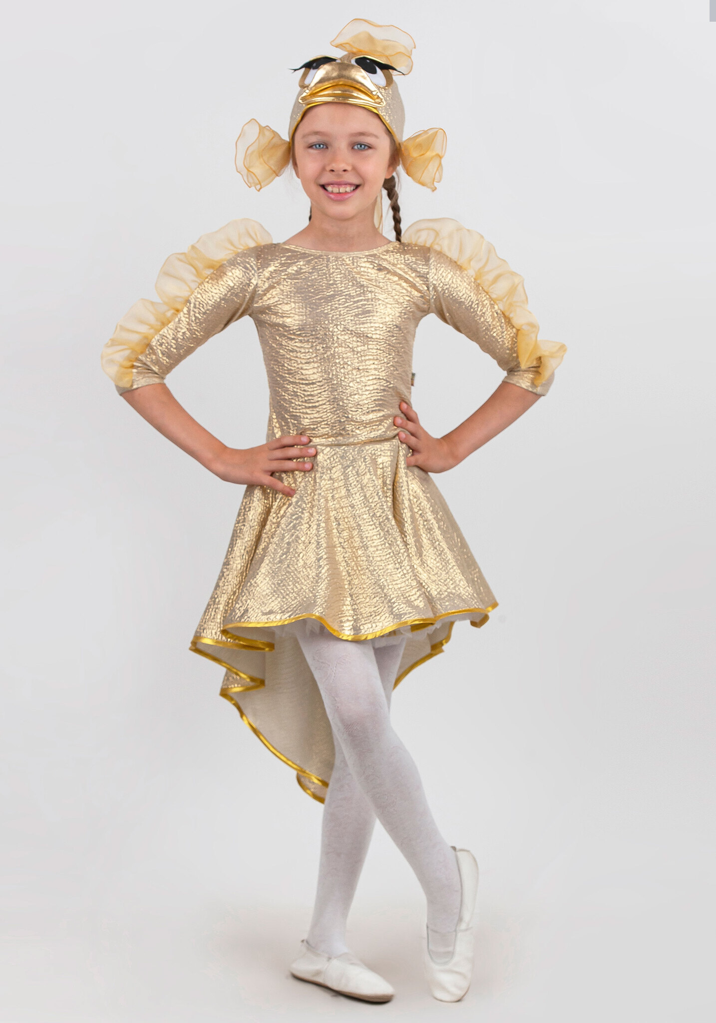 Детский костюм золотой рыбки на Новый год. Пошаговый мастер-класс по изготовлению