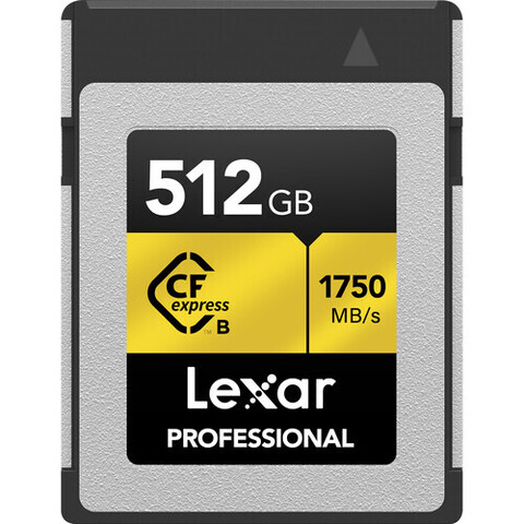Карта памяти Lexar Cfexpress B 512GB Professional 1750 / 1500 MB/s GOLD