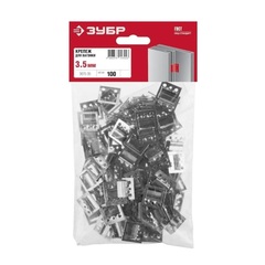 ЗУБР Кляймер, 3.5 мм, цинк, 100 шт, крепеж для вагонки (3075-35)