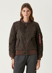 Бомбер Alpha Industries MA-1 W Chocolate (Коричневый)