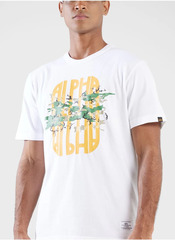 Футболка Alpha Industries Alpha Camo Tee White (Белая)