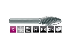 Бор-фреза твердосплавная H(FLH) 10,0x20x65x6мм HM Ruko 116219