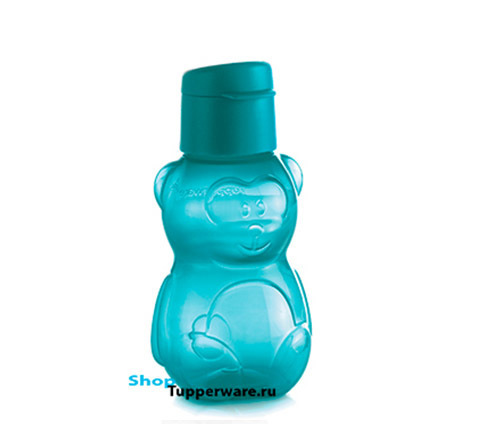 Бутылка Эко Медвежонок 350 мл. в голубом цвете