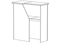 Стойка администратора угловая правая СтА-02-05