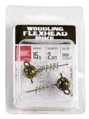 Груз-головки спираль LJ 3D BBS Series Wobbling Flexhead Pike 15г, цвет 003, 2шт.